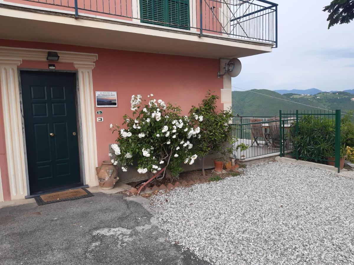 Una Terrazza Sul Golfo Sestri Levante Bagian luar foto